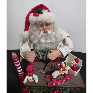 VINTAGE 1990 Smile Ind Ltd SANTA's Workshop NOEL Musical Lights GUC